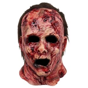 🩸 Adult Creep Scary Bloody Face Zombie Full Head Latex Cosplay Costume Mask
